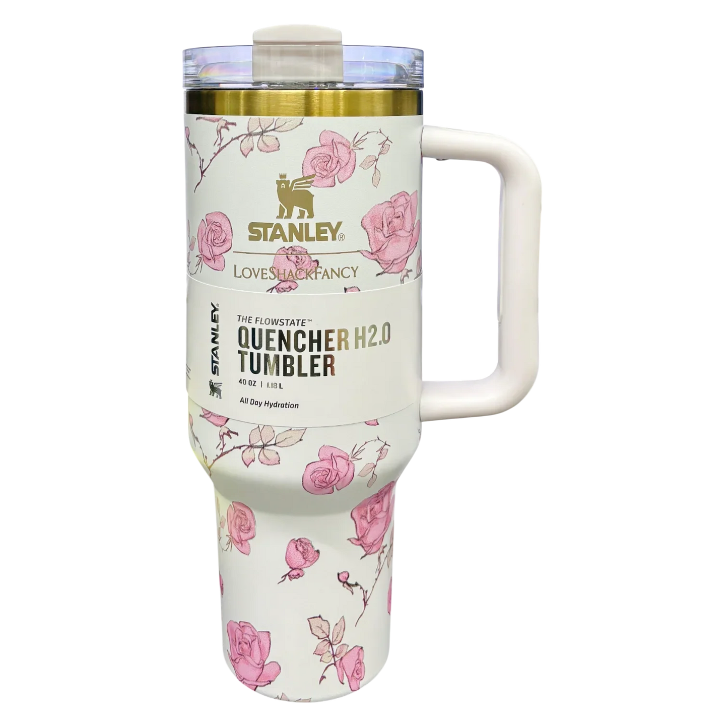 STANLEY LoveShack Fancy Quencher H2.0 FlowState Stainless Steel Vacuum Insulated Tumbler with Lid and Straw for Water, Iced Tea or Coffee (Heather, 40 oz) - Jaiman Toys