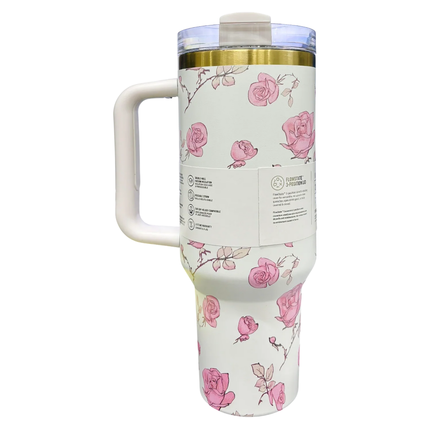 STANLEY LoveShack Fancy Quencher H2.0 FlowState Stainless Steel Vacuum Insulated Tumbler with Lid and Straw for Water, Iced Tea or Coffee (Heather, 40 oz) - Jaiman Toys