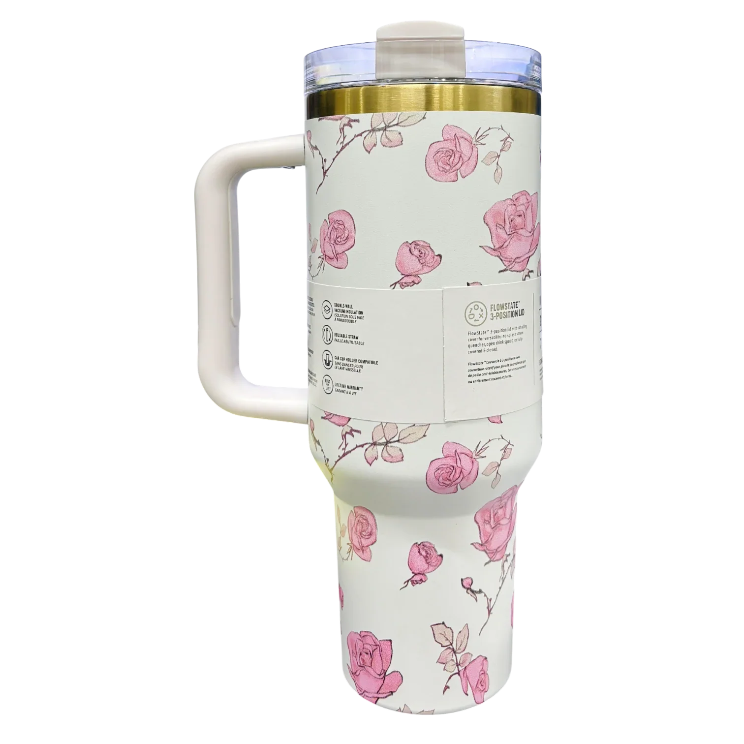 STANLEY LoveShack Fancy Quencher H2.0 FlowState Stainless Steel Vacuum Insulated Tumbler with Lid and Straw for Water, Iced Tea or Coffee (Heather, 40 oz) - Jaiman Toys