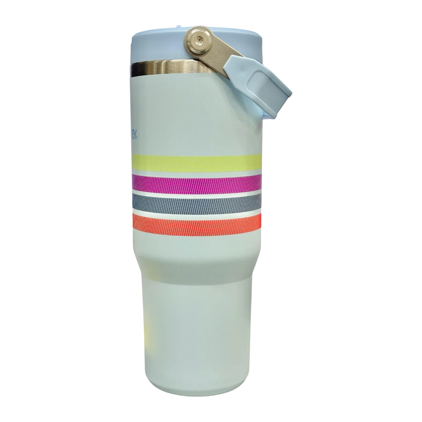 Stanley IceFlow™ Flip Straw Tumbler | 887ml (30 oz) – Blue | Vacuum Insulated Stainless Steel Bottle with Straw, Leak-Resistant Lid & Carry Handle - Jaiman Toys