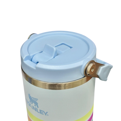 Stanley IceFlow™ Flip Straw Tumbler | 887ml (30 oz) – Blue | Vacuum Insulated Stainless Steel Bottle with Straw, Leak-Resistant Lid & Carry Handle - Jaiman Toys