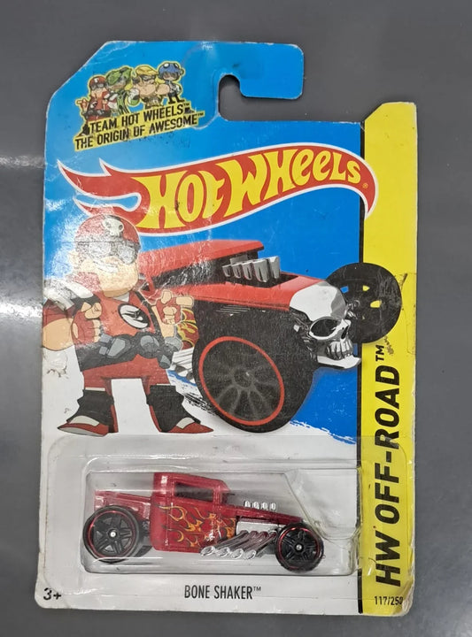 Hot Wheels - 2014 HW Off-Road - Bone Shaker ( Card Damage ) - Jaiman Toys