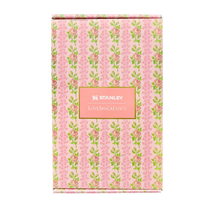 Stanley x LoveShackFancy Quencher H2.0 – 40 Oz Floral Glam Tumbler with Straw - Jaiman Toys
