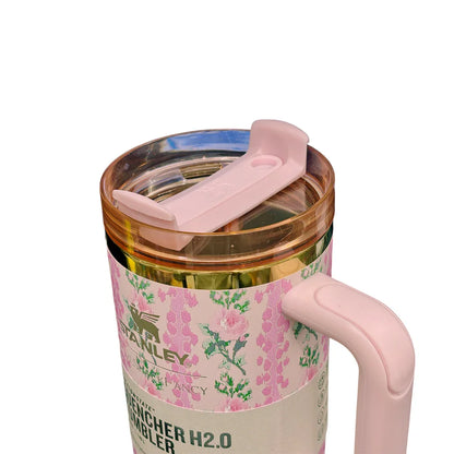 Stanley x LoveShackFancy Quencher H2.0 – 40 Oz Floral Glam Tumbler with Straw - Jaiman Toys