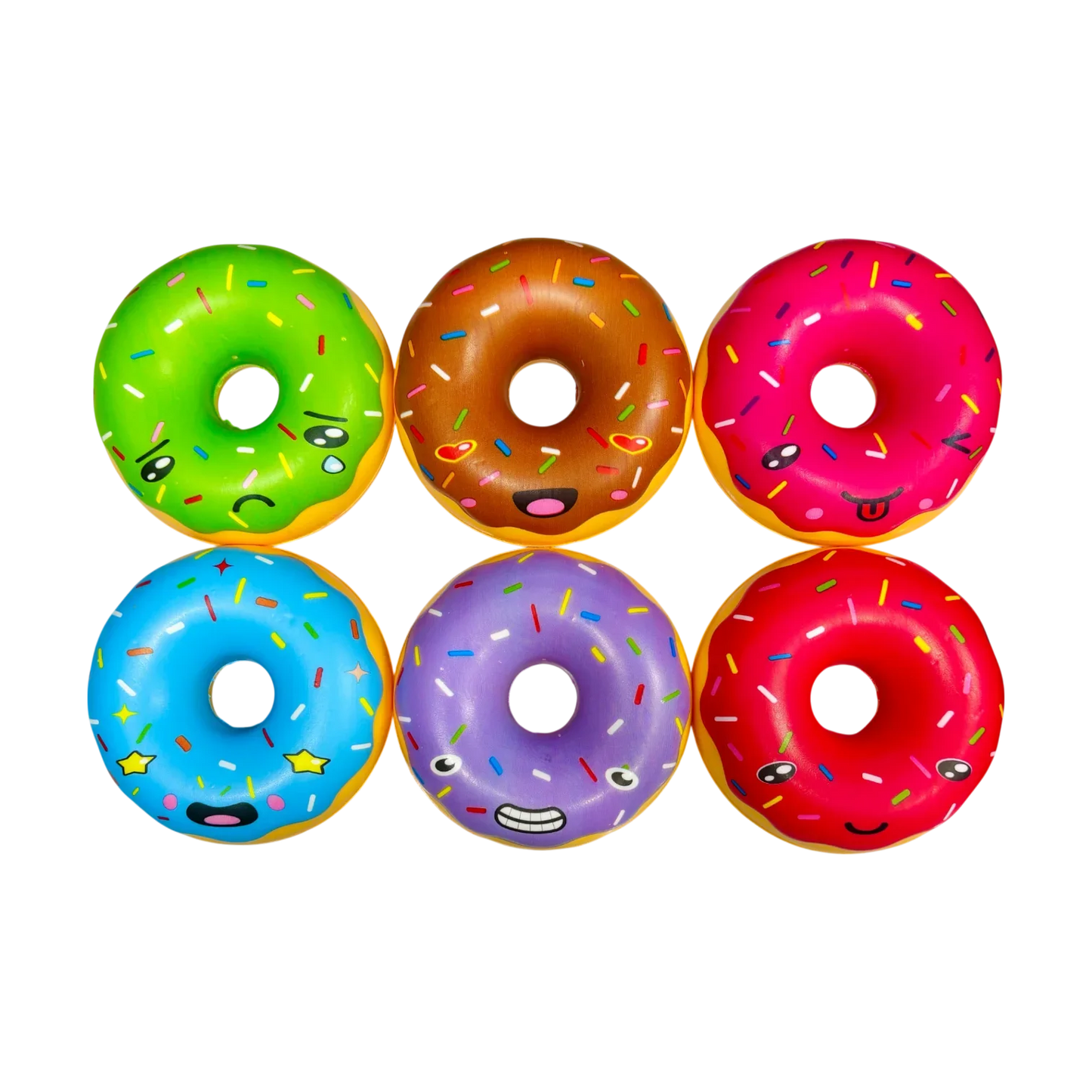 Scented Donut Foam Squishy 6 Pieces - Jaiman Toys