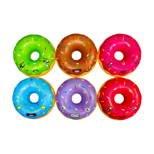 Scented Donut Foam Squishy 6 Pieces - Jaiman Toys