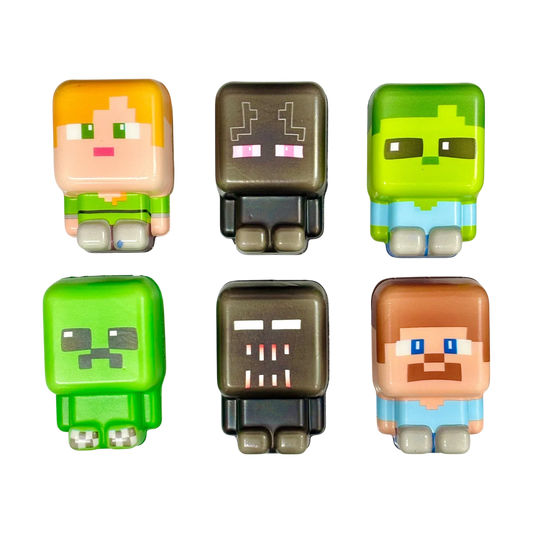 Scented Minecraft Foam Squishy 6 Pieces - Jaiman Toys