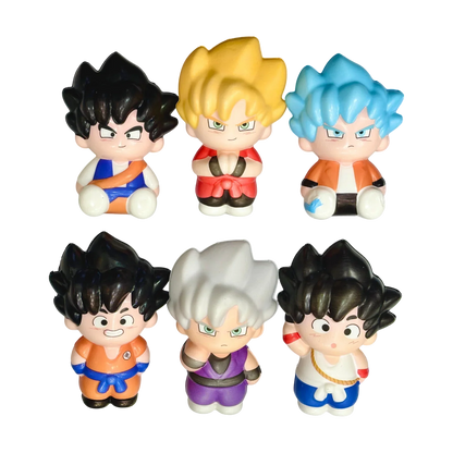 Scented Dragon Ball Foam Squishy 6 Pieces - Jaiman Toys