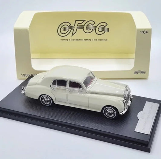 GFCC 1:64 Scale 1955 Rolls-Royce Silver Cloud,White Diecast Car Model - Jaiman Toys