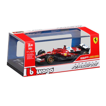 Official Bburago 1:64 Ferrari SF-25 No. 16 Charles Leclerc 2025 Australian Grand Prix F1 Formula Racing Diecast Scale Model Car for Collectors