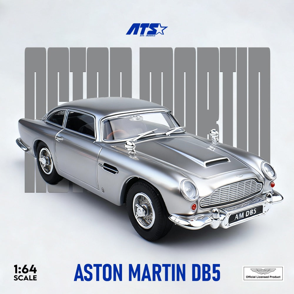 ATS 1:64 Aston Martin DB5 Diecast Model Car | Premium Classic British Sports Car Collectible