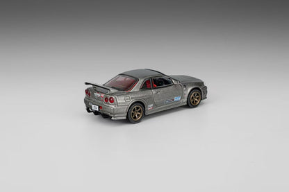 Shadow 1:64 Nissan Skyline GT-R R34 Z-Tune Gun Grey Diecast Model Car | No. 236 Premium Collectible