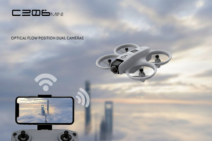 CZ06 Mini RC Drone with Camera, WiFi FPV, Gesture Control, 360° Flip & Propeller Guards | Pocket-Sized Quadcopter for Beginners