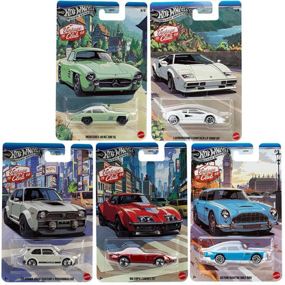 Hot Wheels Silver Series Vintage Club 1968 Set of 5 – 1:64 Diecast Cars