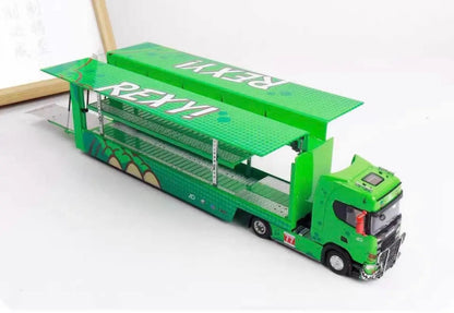 KengFai x Maxwell 1:64 Scania S730 V8 REXY! #77 Double Deck Gull Wing Transporter