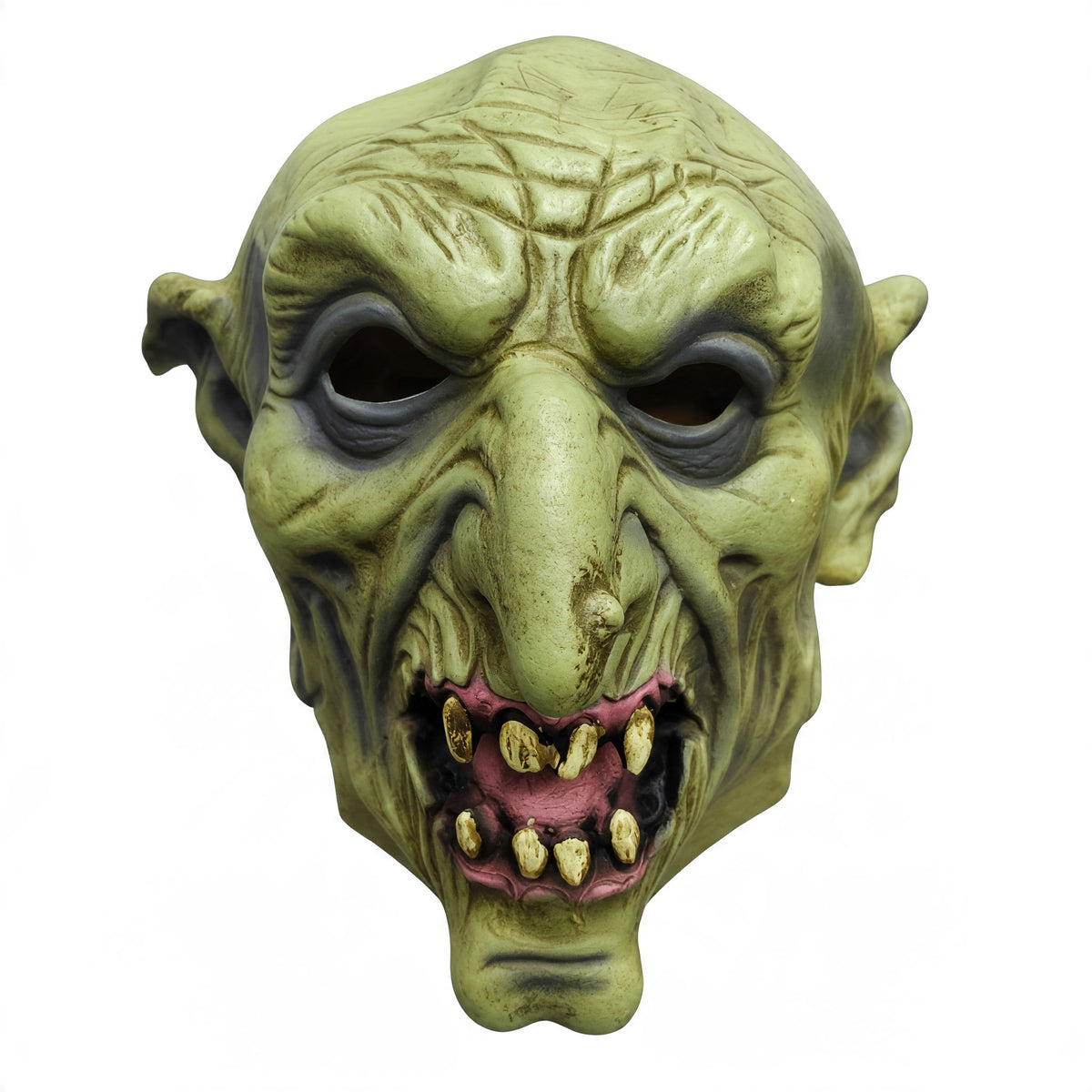 Halloween Scary Green Goblin Monster Mask – Full Face Halloween Horror Costume Mask for Adults