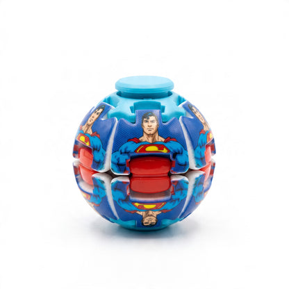 Superhero Fingertip Spinning Fidget Ball – Push Button Sensory Toy (1 Random Piece)