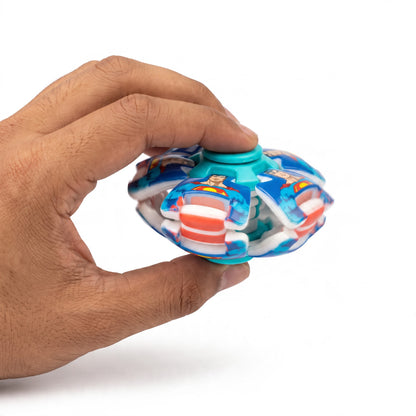 Superhero Fingertip Spinning Fidget Ball – Push Button Sensory Toy (1 Random Piece)