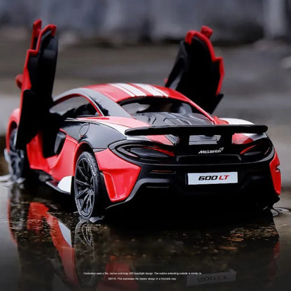 RMZ Hobby 1:32 Mclaren 600LT Diecast Car Model -Red With Openable doors ,Sound & Light-(664994)