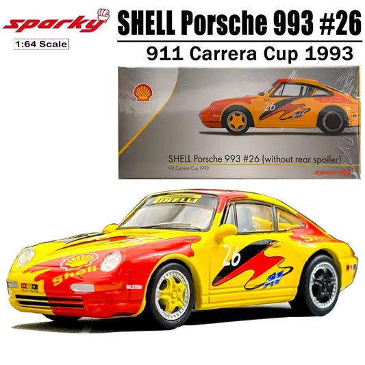 SPARKY 1/64 Diecast Porsche 993 Carrera Cup 1993 Shell without rear spoiler