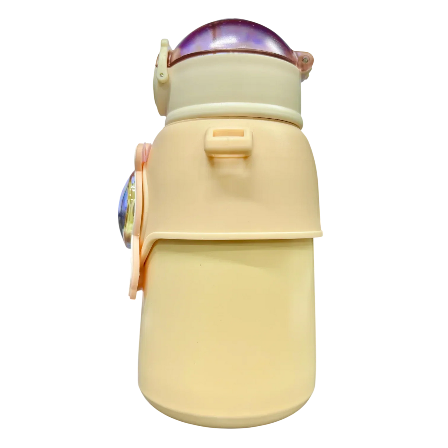 Happy Baby Bear Stainless Steel Water Bottle For Kids 600 ML (Cream) - Jaiman Toys