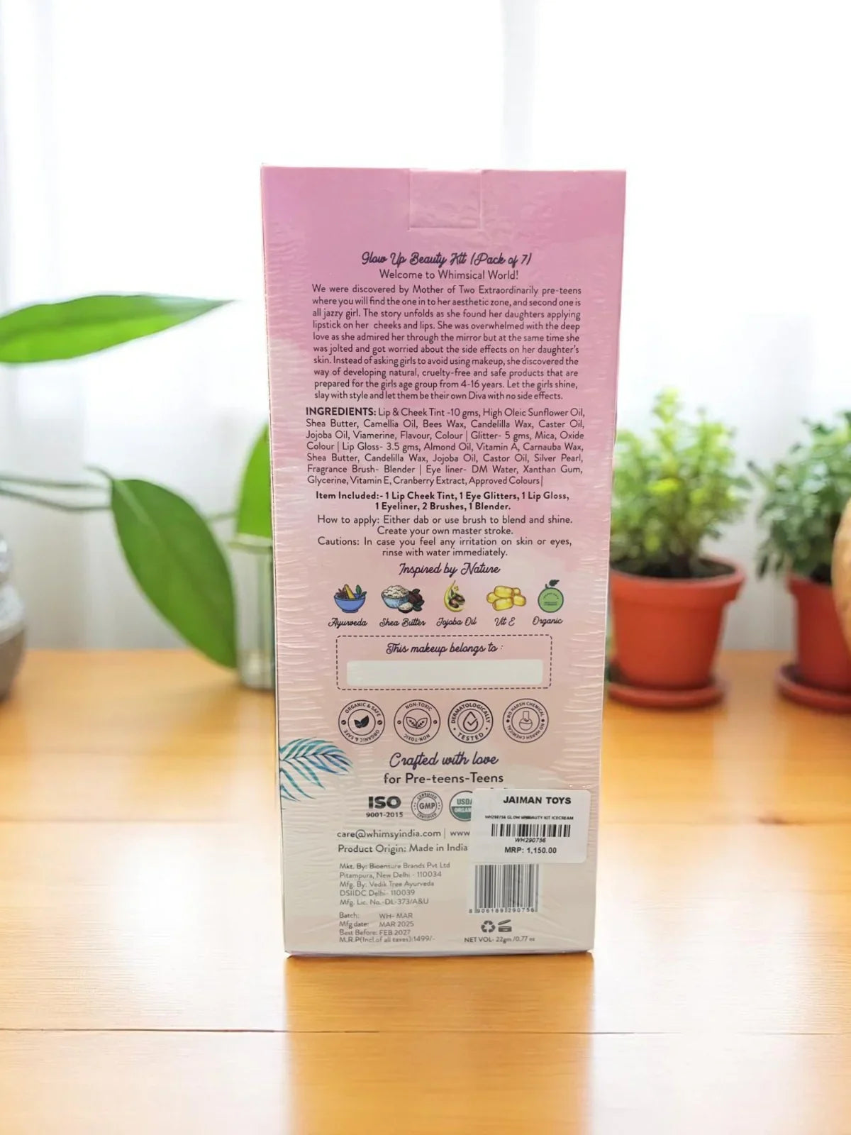 Whimsy Glow-Up Beauty Kit - Pack of 7 - Jaiman Toys