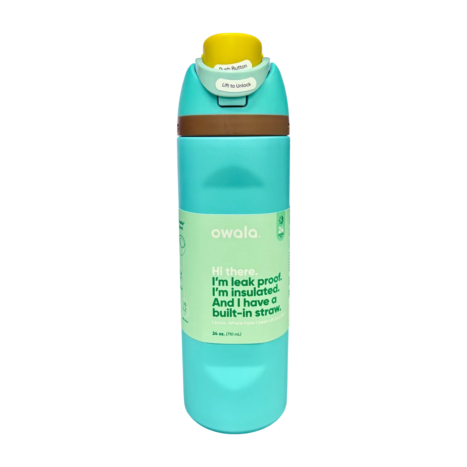 Owala FreeSip Insulated Stainless Steel Water Bottle with Straw for Sports, Travel, and School 24 OZ | 710 ML (Blue) - Jaiman Toys