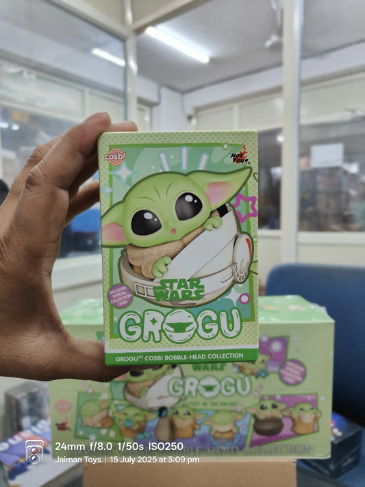 Cosbi Star Wars Ultimate Action Figure – Grogu “Cosbi” Bobble‑Head Collection Blind Box by Hot Toys (1 Random Figure) - Jaiman Toys