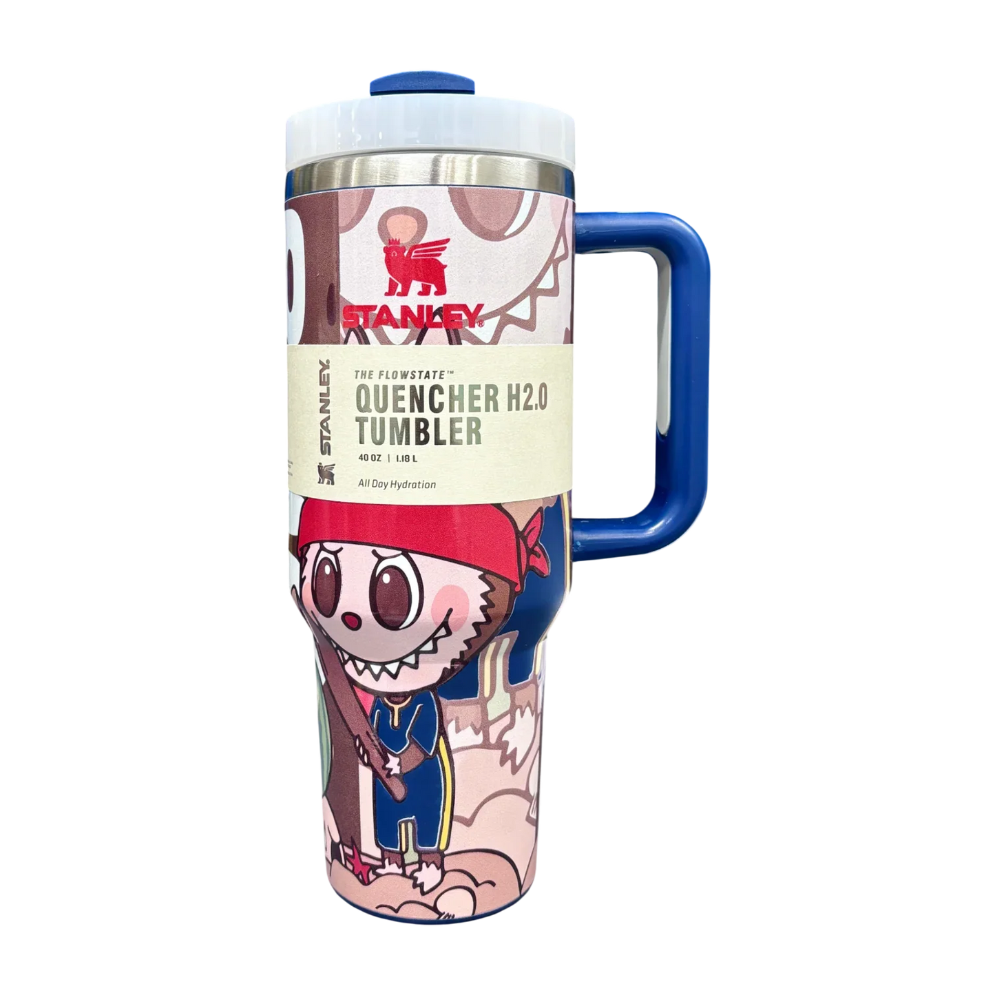 Stanley X Labubu The Quencher H2.0 FlowState™ Tumbler | 1.18L with Straw for Water (40 oz) - Jaiman Toys