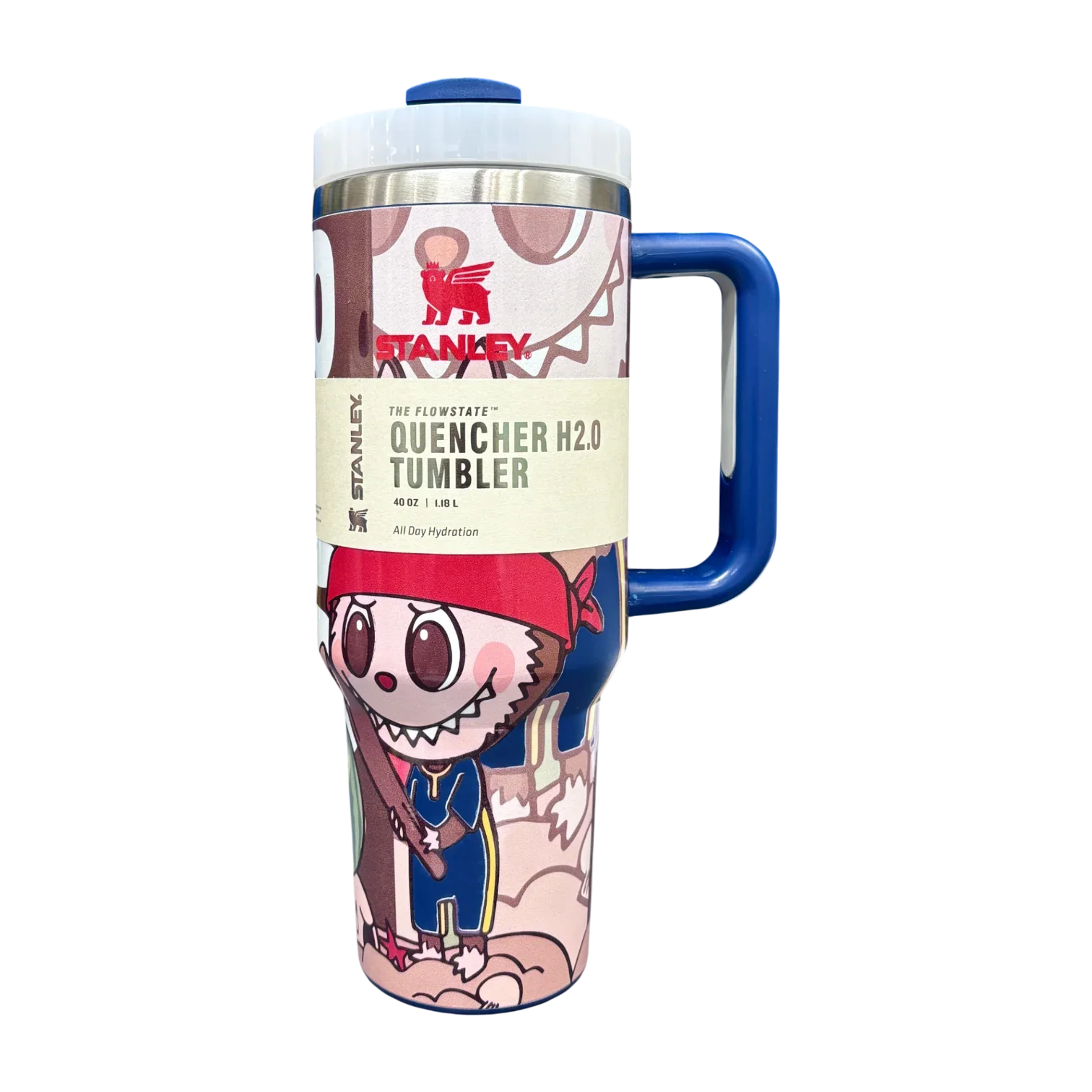 Stanley X Labubu The Quencher H2.0 FlowState™ Tumbler | 1.18L with Straw for Water (40 oz) - Jaiman Toys