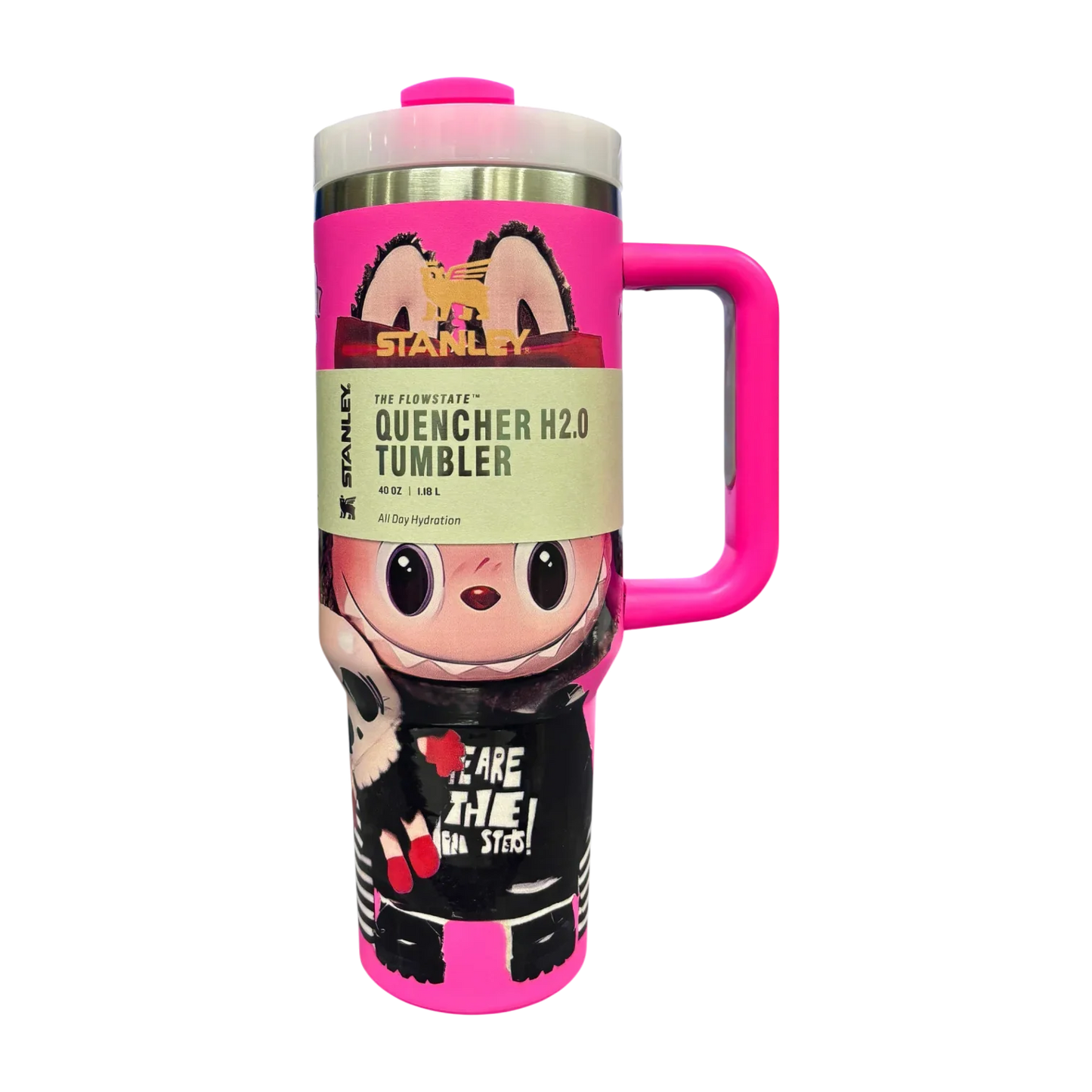 Stanley X Labubu The Quencher H2.0 FlowState™ Tumbler | 1.18L with Straw for Water (40 oz) - Jaiman Toys