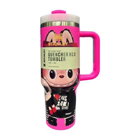 Stanley X Labubu The Quencher H2.0 FlowState™ Tumbler | 1.18L with Straw for Water (40 oz) - Jaiman Toys