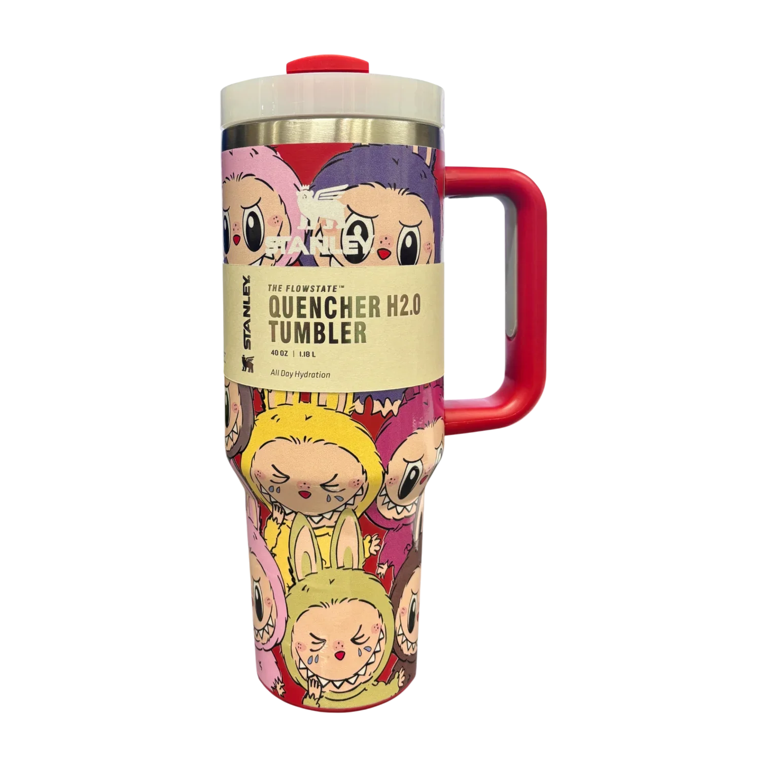 Stanley X Labubu The Quencher H2.0 FlowState™ Tumbler | 1.18L with Straw for Water (40 oz) - Jaiman Toys