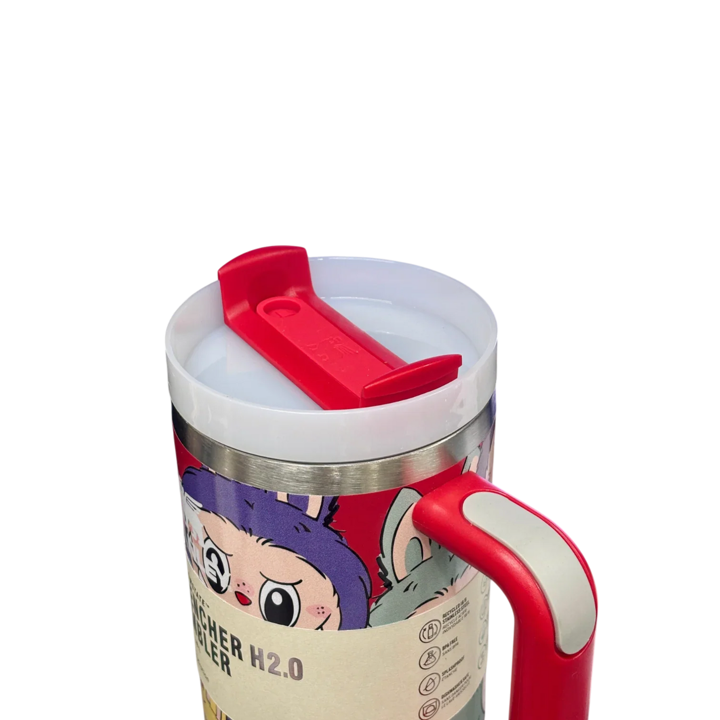 Stanley X Labubu The Quencher H2.0 FlowState™ Tumbler | 1.18L with Straw for Water (40 oz) - Jaiman Toys