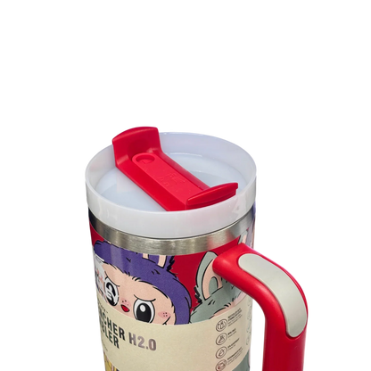 Stanley X Labubu The Quencher H2.0 FlowState™ Tumbler | 1.18L with Straw for Water (40 oz) - Jaiman Toys