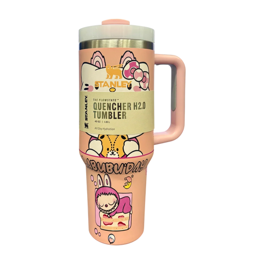 Stanley X Labubu The Quencher H2.0 FlowState™ Tumbler | 1.18L with Straw for Water (40 oz) - Jaiman Toys