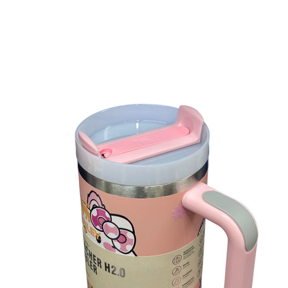 Stanley X Labubu The Quencher H2.0 FlowState™ Tumbler | 1.18L with Straw for Water (40 oz) - Jaiman Toys