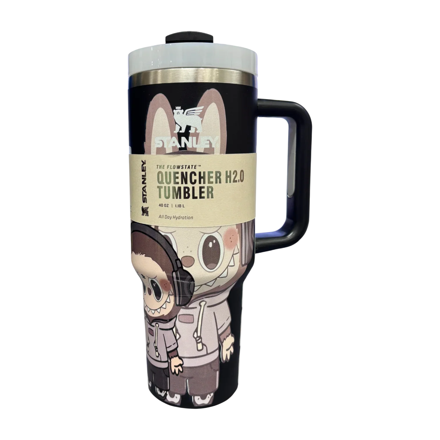 Stanley X Labubu The Quencher H2.0 FlowState™ Tumbler | 1.18L with Straw for Water (40 oz) - Jaiman Toys