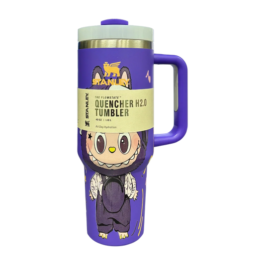 Stanley X Labubu The Quencher H2.0 FlowState™ Tumbler | 1.18L with Straw for Water (40 oz) - Jaiman Toys