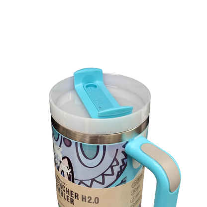 Stanley X Labubu The Quencher H2.0 FlowState™ Tumbler | 1.18L with Straw for Water (40 oz) - Jaiman Toys