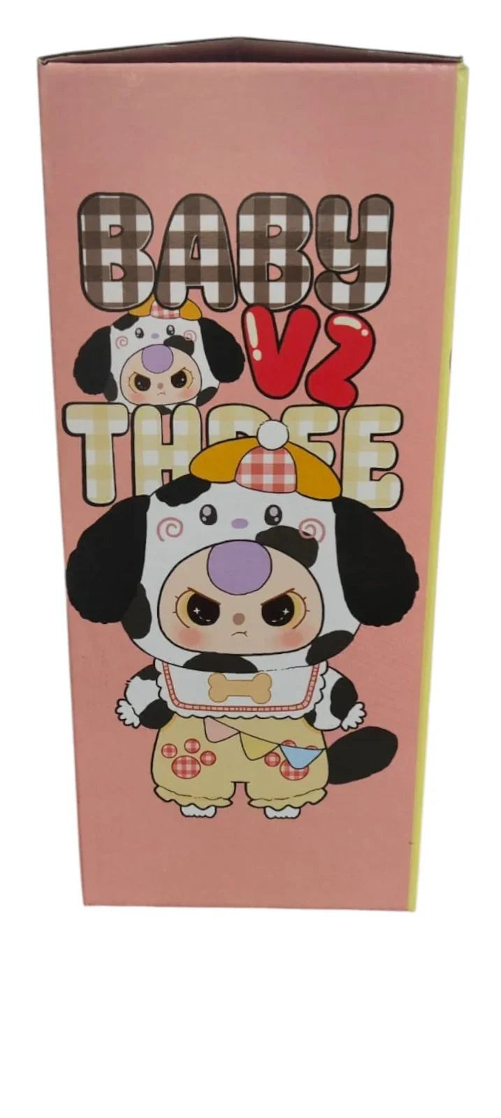 BABY THREE Colorful Stainless Steel Water Bottle – 500ml Pink| With Lid & Metal Straw | Cute Character Design - Jaiman Toys