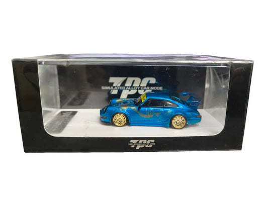 7PC Porsche RWB -964 Blue Diecast Car Model - Jaiman Toys