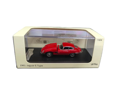 1/64 GFCC 1961 Jaguar E-Type Red Diecast Car Model - Jaiman Toys