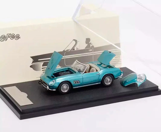 GFCC 1:64 Scale 1960 SWB Ferrari 250GT California Green Convertible Diecast Car Model - Jaiman Toys