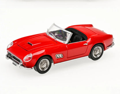 GFCC 1:64 Scale 1960 SWB Ferrari 250GT California Red With Black Convertible Diecast Car Model - Jaiman Toys