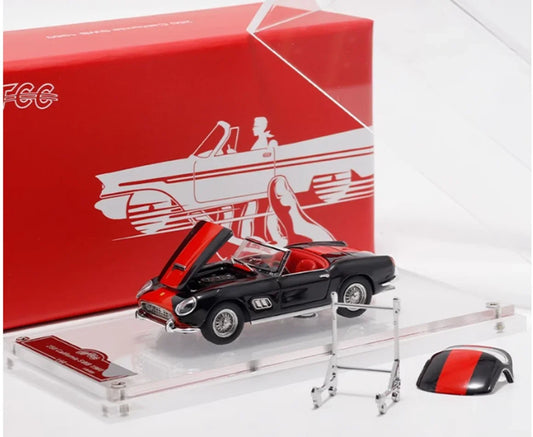 GFCC 1:64 Scale 1960 SWB Ferrari 250GT California Red and Black Limited Edition Convertible Diecast Car Model - Jaiman Toys
