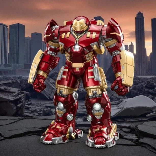 ZD Toys 1/10 Scale Marvel Iron Man MK44 1907-44 Hulkbuster Collectible Action Figure –With LED Light Function