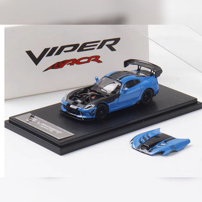 Hone Model 1:64 Dodge Viper ACR Competition Blue Diecast Model Car | Premium Racing Edition Collectible