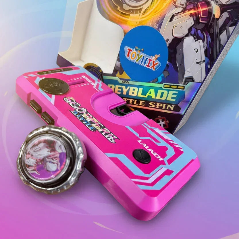 Scopperil Battle Spinning Top Launcher Set with Speed Control & Battle Arena Disc | Action Fighting Toy for Kids & Adults