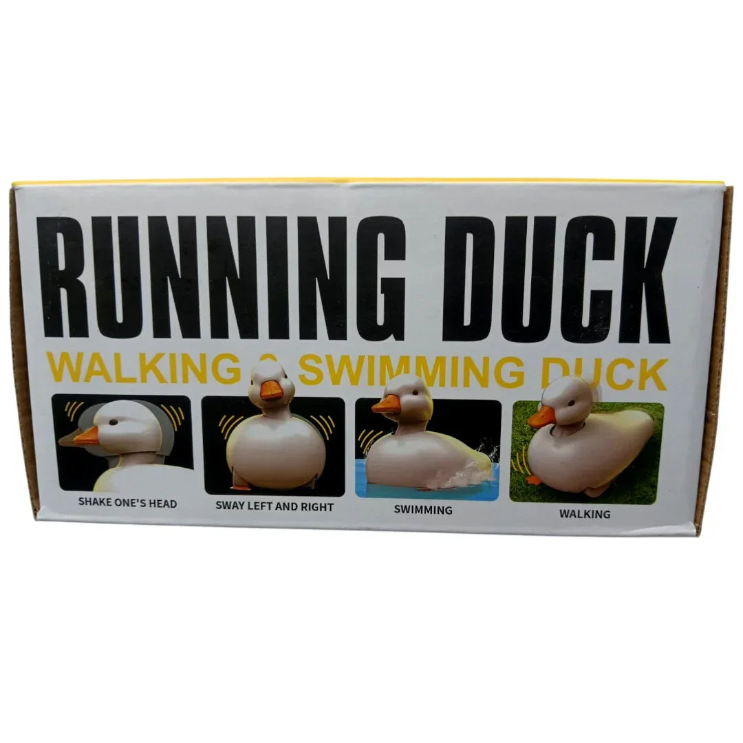 Running Duck Walking & Swimming Toy for Kids – Cute Moving Duck Animal Toy with Motion Action | Fun Battery Operated Play Toy